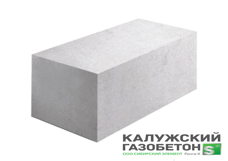 Газобетонный блок Калужский газоблок D500 625x75x250
