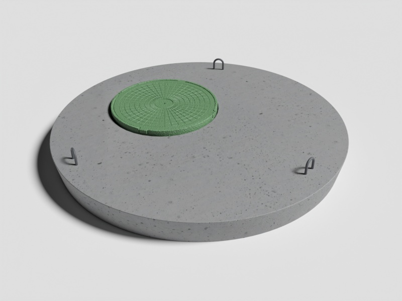 Крышка кольца ПП 7 с люком (комплект)