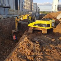 Рытье траншей и котлованов